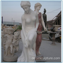 Hochwertige weiße Marmor Nackte Frau Statuen